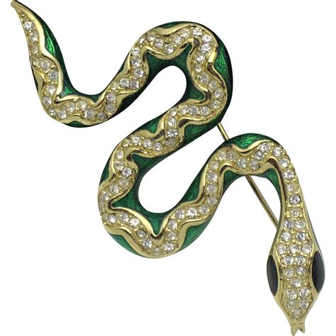 brooch chr dior snake|Dior Snake Brooch, 1990s For Sale at 1stDibs.